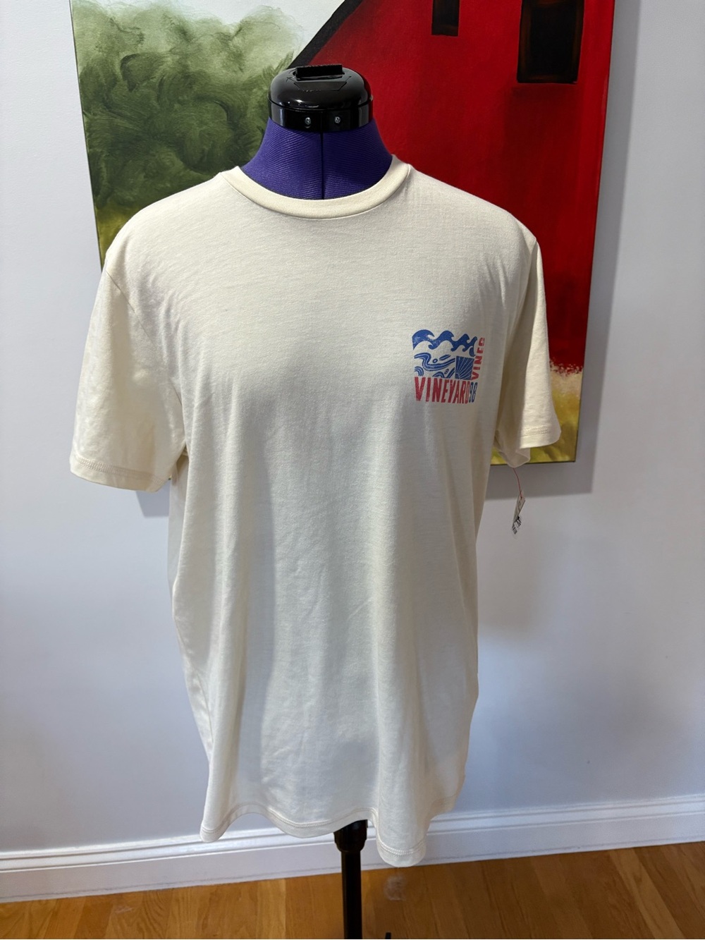 Men’s Vineyard Vines Cream Short-Sleeve Crewneck T-Shirt